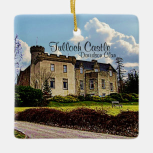 Leuke Schotse Davidson Clan Tulloch Castle Keramisch Ornament