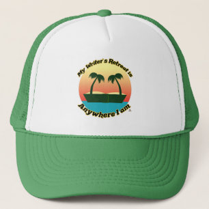 Leuke schrijvers Retraite Auteur Life Tour logo Trucker Pet