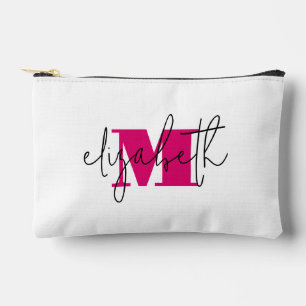 Leuke Script naam Monogram Cosmetische toilettas Etui