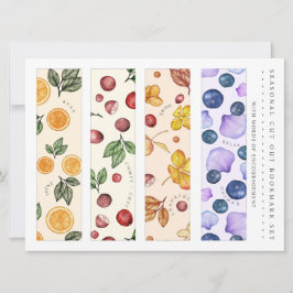 Leuke Seizoensgebonden Uitgesneden Bladwijzer Set Feestdagenkaart