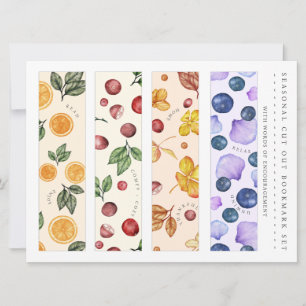 Leuke Seizoensgebonden Uitgesneden Bladwijzer Set Feestdagenkaart