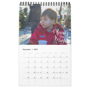 Leuke seizoensoverlay Gefotografeerde gepersonal Kalender