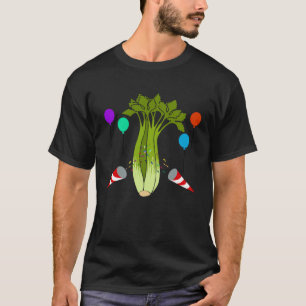 Leuke selderie groenten Gezond voedsel prei T-shirt