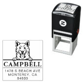Leuke Shiba Inu Aangepaste hond adres stempel (In situ)