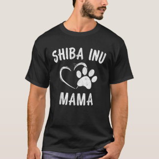 Leuke Shiba Inu Mama Cadeau Huisdierliefhebber Kle T-shirt
