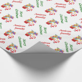 Leuke Sinterklaas en Gift Box Kerstmis Cadeaupapier (Hoek)