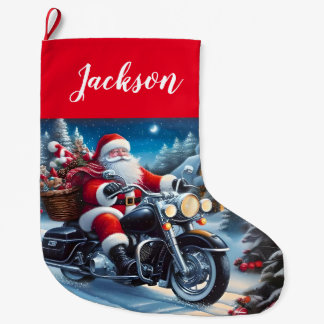 Leuke Sinterklaas Rijden op een Motorfiets Grote Kerstsok
