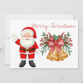 Leuke Sinterklaas Rode bessen Vrolijk Kerstfeest Feestdagenkaart (Voorkant)