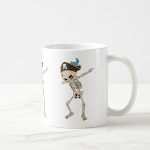 Leuke Skeleton Pirate Halloween Dab Dancer Koffiemok