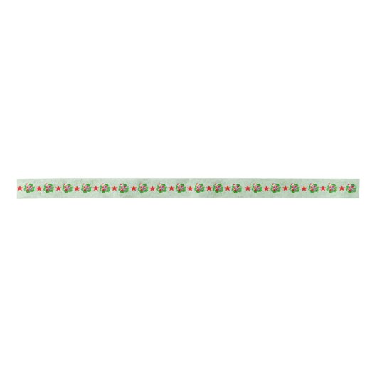 Leuke skeletten Santa hoeden in golvende kringen g Lint (Voorkant)