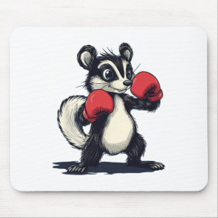 Leuke Skunk Pak Met Bokshandschoenen Muismat