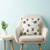 Leuke Sleepy Time Sloth Pattern Sierkussennen Kussen (Stoel)