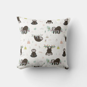 Leuke Sleepy Time Sloth Pattern Sierkussennen Kussen