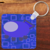 Leuke Sleutelhanger Ruimteschip Cartoon Personages (Achterkant)