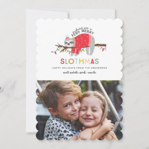 leuke slotwalige kerstfoto feestdagenkaart