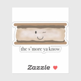Leuke S'more Campfire Sticker