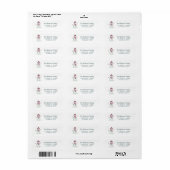 Leuke Sneeuwman Kerstmis Etiket (Full Sheet)
