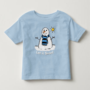 Leuke Sneeuwman met Bericht! Kinder Shirts