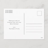 Leuke sneeuwman Schattigee kerst Feestdagenkaart (Achterkant)