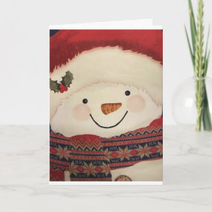 **LEUKE SNEEUWMAN** VOOR "FAMILIE EN VRIENDEN" FEESTDAGEN KAART