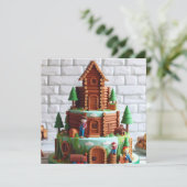 LEUKE SPEELGOED LOGS VERSIERDE VERJAARDAGSTAART KAART (Staand voorkant)