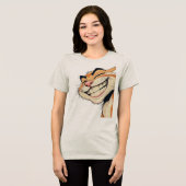 Leuke & speelse Feline Mode Tri-Blend Shirt (Voorkant volledig)