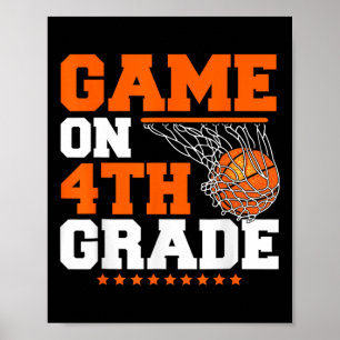Leuke Spelen op Vierde Grade Basketbal Eerste Dag  Poster