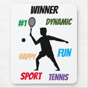 Leuke speler tennis muismat