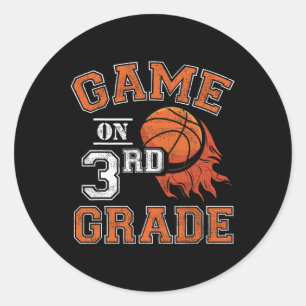 Leuke spelletjes op derde klas basketbal eerste da ronde sticker
