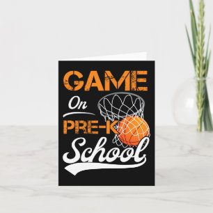 Leuke spelletjes op Pre-K Basketbal Eerste dag van Kaart