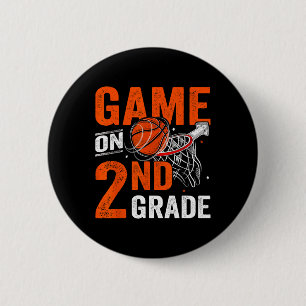 Leuke spelletjes op tweedeklas basketbal eerste da ronde button 5,7 cm