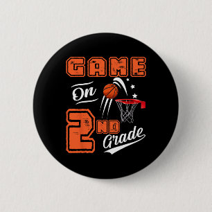 Leuke spelletjes op tweedeklas basketbal eerste da ronde button 5,7 cm
