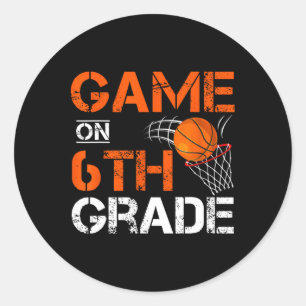 Leuke spelletjes op zesde klas basketbal eerste da ronde sticker