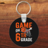 Leuke spelletjes op zesde klas basketbal eerste da sleutelhanger (Voorkant)