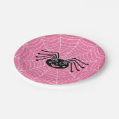 Leuke Spin Girlie op Web Papieren Bordje (Gekanteld)