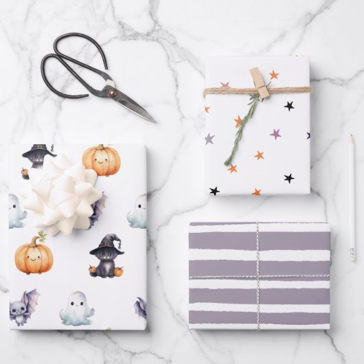 Leuke Spooktacular Verjaardag Inpakpapier Vel (Voorkant)