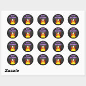 Leuke Spooky Candy Corn Happy Halloween Ronde Sticker (Vel)