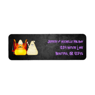 Leuke Spooky Halloween Candy Corn Adresetiketten Etiket