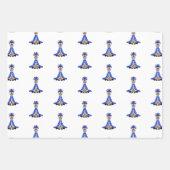 Leuke Spooky Halloween Giraffe Wizard Inpakpapier Vel (Voorkant 3)