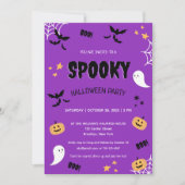 Leuke Spooky Kinder Halloween Kostuumfeest Kaart (Voorkant)