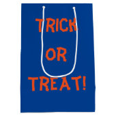 Leuke Spooky Kleurrijke Trick or treat Medium Cadeauzakje (Achterkant)