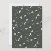 Leuke Spooky Waterverf Kalligrafie Halloween Party Kaart (Achterkant)