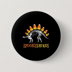 Leuke Spookysaurus Candy Corn Dinosaurus Halloween Ronde Button 5,7 Cm