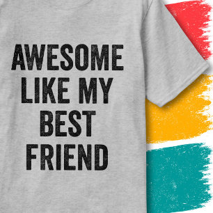 Leuke spreuk vintage geweldig zoals mijn beste vri t-shirt