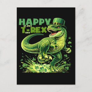 leuke st patricks dag geweldig voor st pat trex li feestdagenkaart