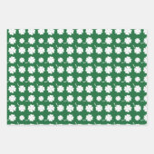 Leuke St. Patrick's Day getegelde klavers  Inpakpapier Vel (Voorkant)