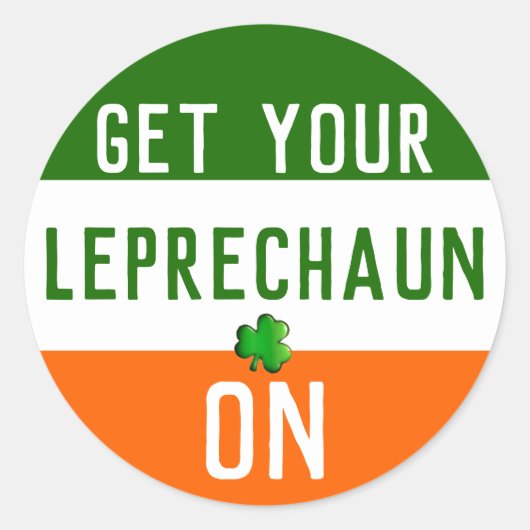 Leuke St. Patrick's Day Ronde Sticker (Voorkant)