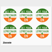 Leuke St. Patrick's Day Ronde Sticker (Vel)