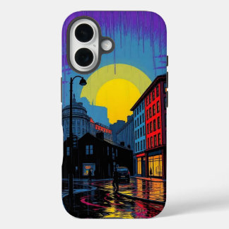 Leuke Stedelijke Fietser Pop Art Hoesje voor Telef