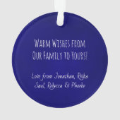 Leuke ster van David Happy Hanukkah Foto Ornament (achterkant)